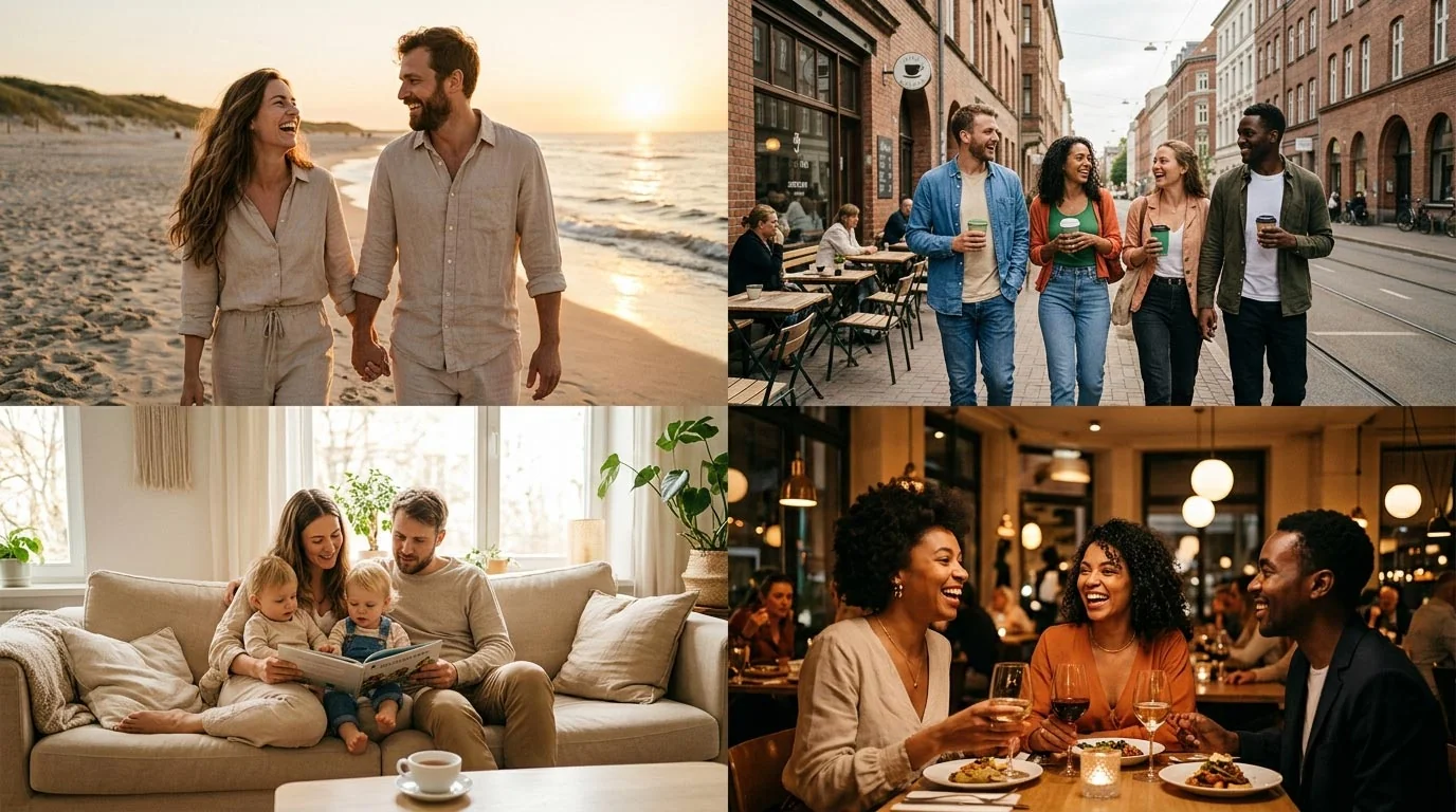 Lifestyle-Kampagne mit KI Models in Alltagsszenen