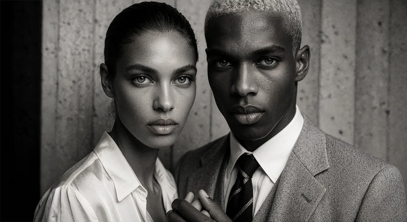 Jordan Reeve und Alessia Rossi, Editorial Stil, KI Model Agentur PRAIME Models